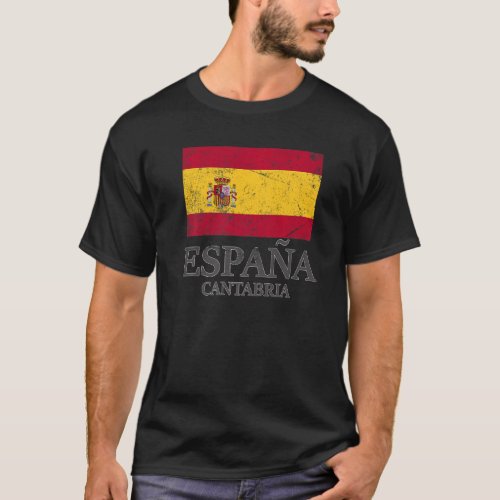 Spain Cantabria Flag Travel Europe Holiday Premium T_Shirt