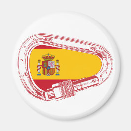 Spain Carabiner Flag Magnet