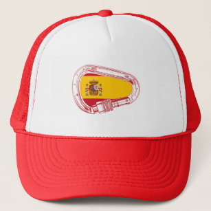 Spain Carabiner Flag Trucker Hat