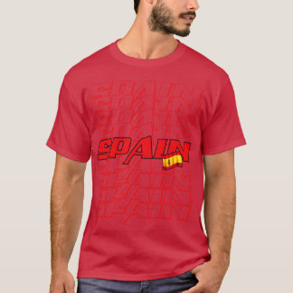 Spain Cascade Text 1 T-Shirt