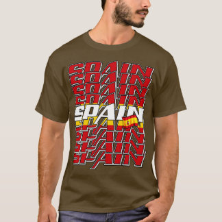 Spain Cascade text 3 T-Shirt