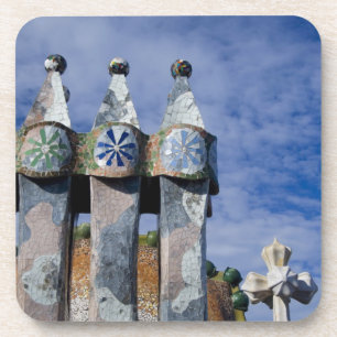 Spain, Catalonia, Barcelona. Casa Batllo (1906). 2 Drink Coaster