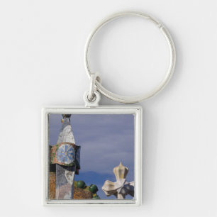 Spain, Catalonia, Barcelona. Casa Batllo (1906). 3 Keychain