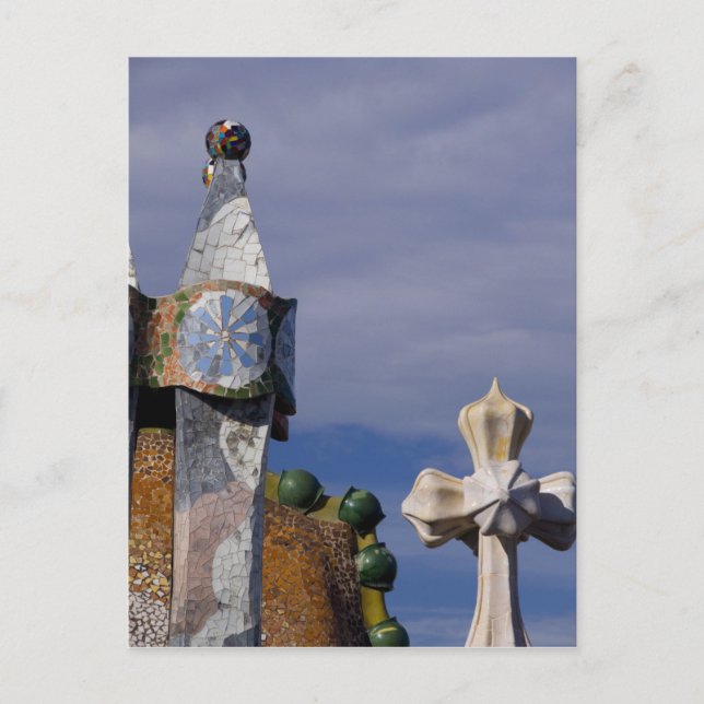 Spain, Catalonia, Barcelona. Casa Batllo (1906). 3 Postcard (Front)