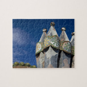 Spain, Catalonia, Barcelona. Casa Batllo (1906). Jigsaw Puzzle
