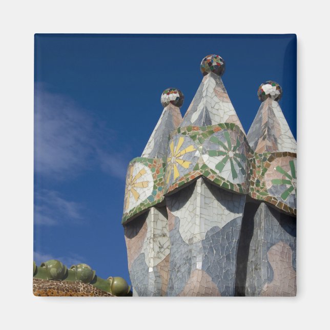 Spain, Catalonia, Barcelona. Casa Batllo (1906). Magnet (Front)