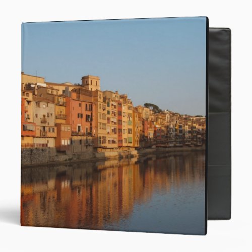 Spain Catalonia Gerona Houses on the Onyar 3 Ring Binder