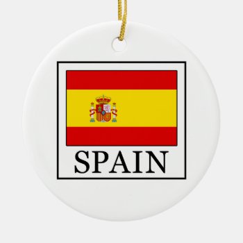 Spain Ceramic Ornament by KellyMagovern at Zazzle