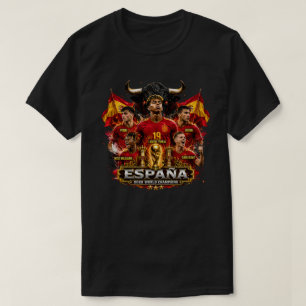 Spain Champions Football T-Shirt Lamine Yamal, P