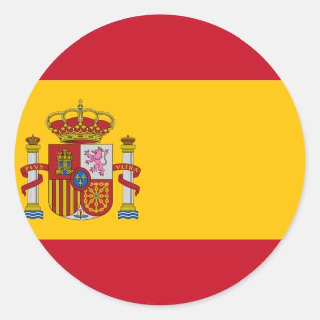 Spain Classic Round Sticker (Front)