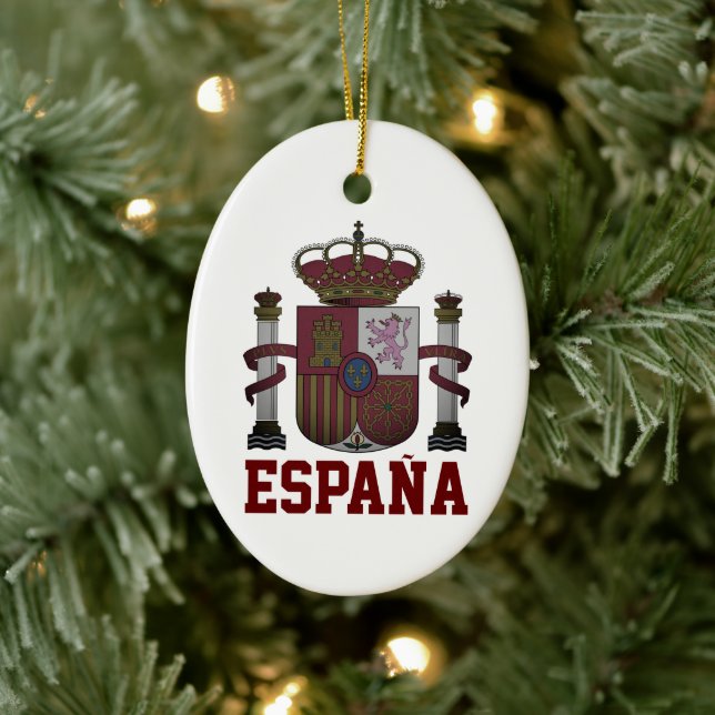 SPAIN Coat of Arms Ceramic Ornament (Tree)
