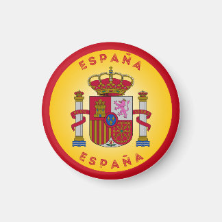 Spain Coat of Arms Circle Shape Magnet