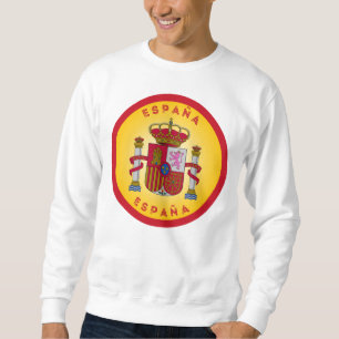 Spain Coat of Arms Circle Shape Sweatshirt