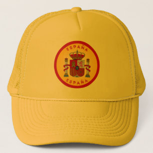 Spain Coat of Arms Circle Shape Trucker Hat