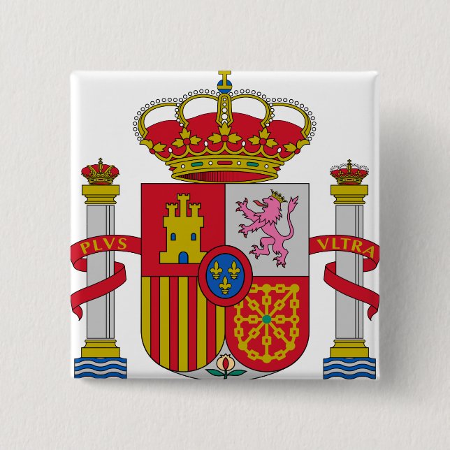 Spain Coat of Arms detail Button (Front)