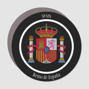 Spain Coat of Arms Patriotic Car Magnet