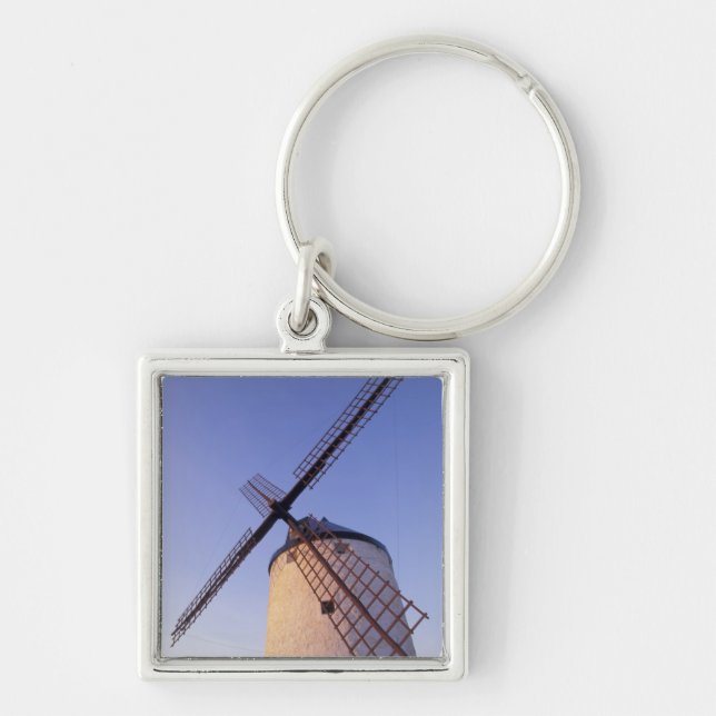 Spain, Consuegra, Castile-La Mancha Windmills 2 Keychain (Front)