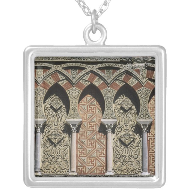 Spain, Cordoba, Moorish mezquita, (mosque). Silver Plated Necklace (Front)