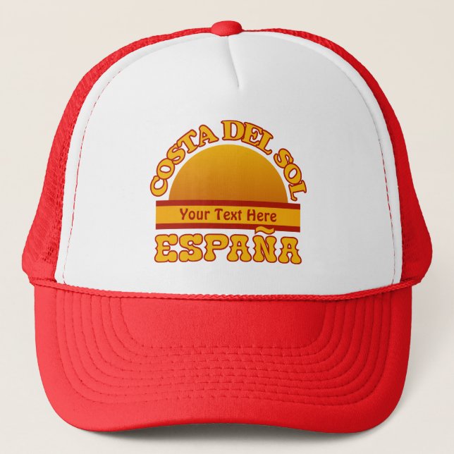 SPAIN Costa Del Sol custom hat - choose color (Front)