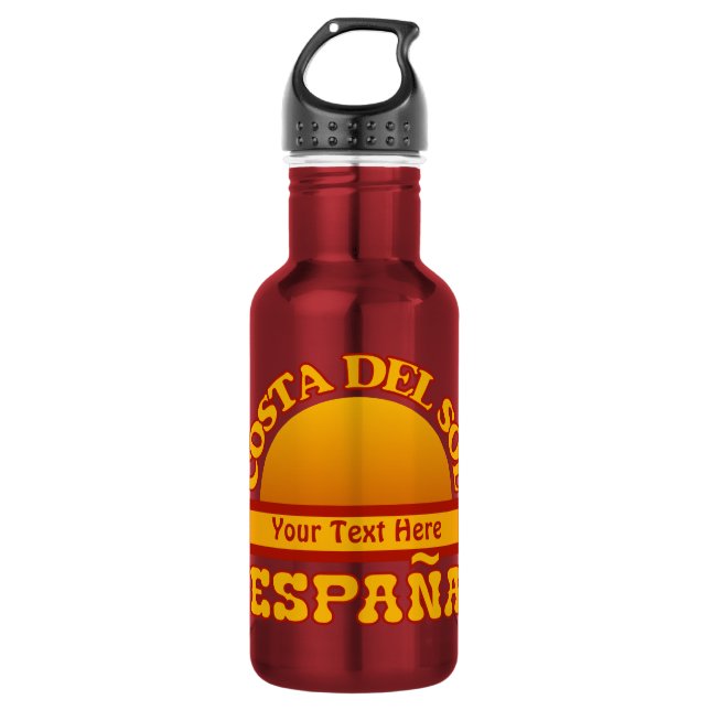 SPAIN Costa Del Sol custom Stainless Steel Water Bottle (Front)