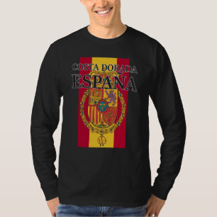 Spain Costa Dorada Flag Travel Europe Holiday T-Shirt