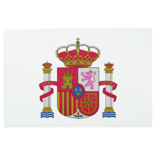 Spain country coat arms symbol emblem flag metal print