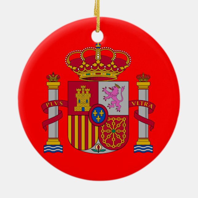 Spain* Custom Christmas Ornament (Back)