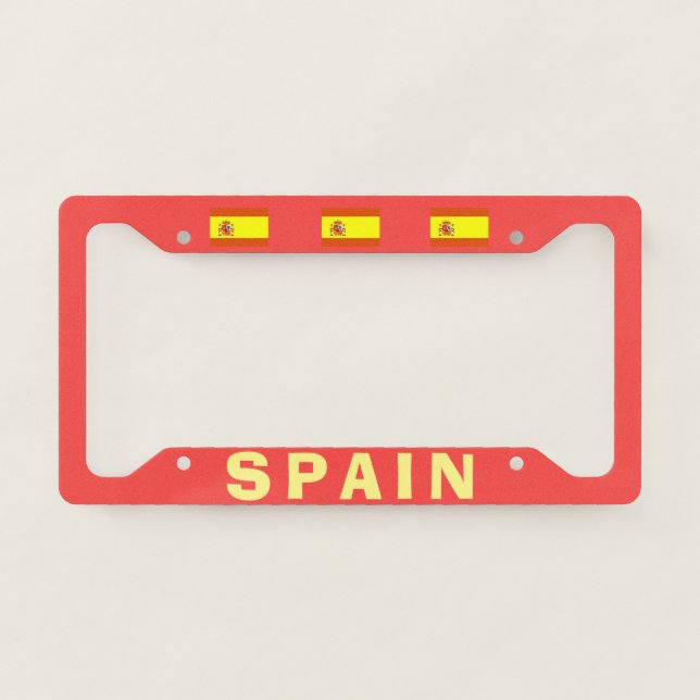 Spain Custom License Plate Frame (Front)