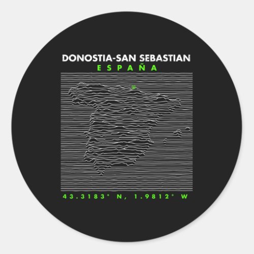 Spain Donostia_San Sebastian Classic Round Sticker