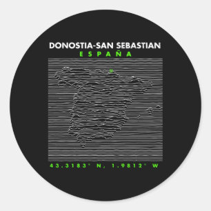 Spain Donostia-San Sebastian Classic Round Sticker