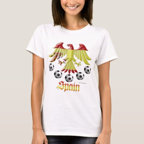 Spain Eagle Soccer Ladies Relaxed Fit Tee