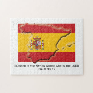 SPAIN España Blessed Nation SPANISH FLAG Jigsaw Puzzle