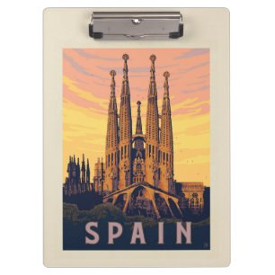 Spain Familia Sagrada Clipboard