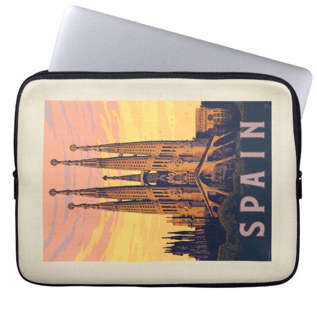 Spain | Familia Sagrada Laptop Sleeve (Front)