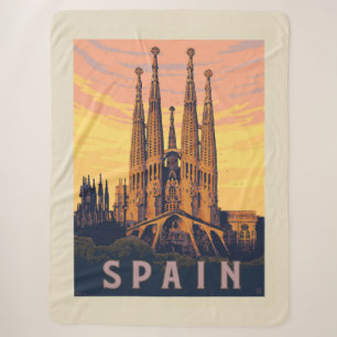 Spain   Familia Sagrada Sherpa Blanket