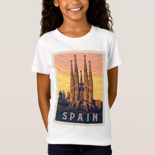 Spain  Familia Sagrada T_Shirt