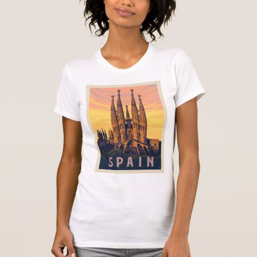 Spain  Familia Sagrada T_Shirt