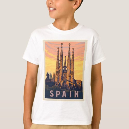 Spain  Familia Sagrada T_Shirt