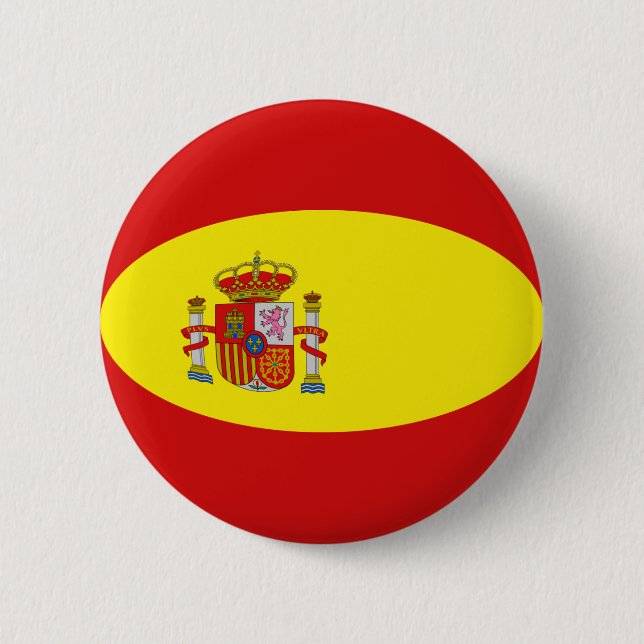 Spain Fisheye Flag Button (Front)