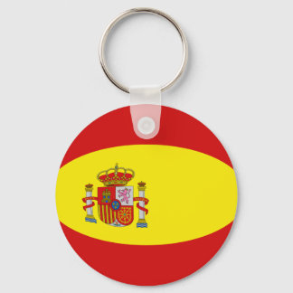 Spain Fisheye Flag Keychain