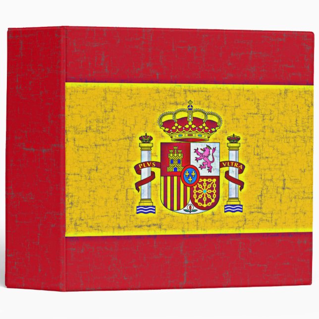 SPAIN FLAG 2" Ring Binder (Front/Spine)
