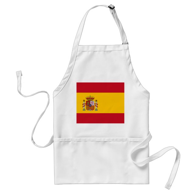Spain Flag Adult Apron (Front)