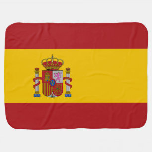 Spain Flag Baby Blanket