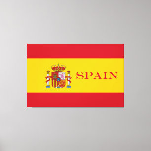 Spain flag - Bandera de Espana Canvas Print