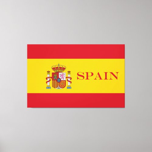 Spain flag _ Bandera de Espana Canvas Print