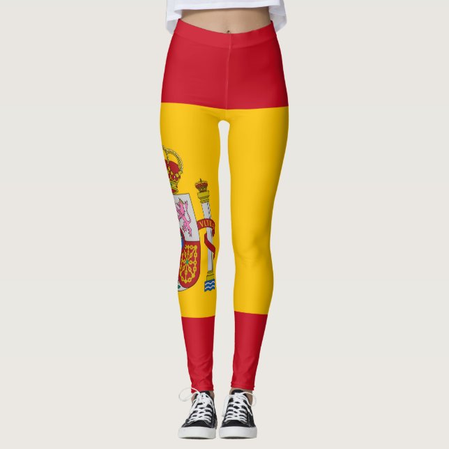 Spain flag - Bandera de Espana Leggings (Front)