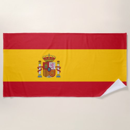 Spain Flag Beach Towel