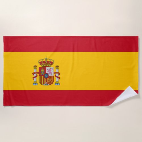 Spain Flag Beach Towel