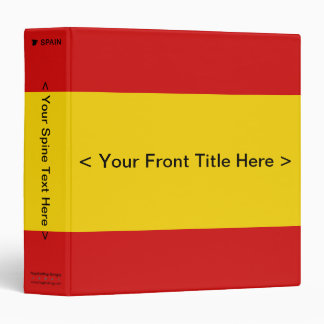 Spain Flag Binder