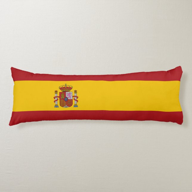 Spain Flag Body Pillow (Front)